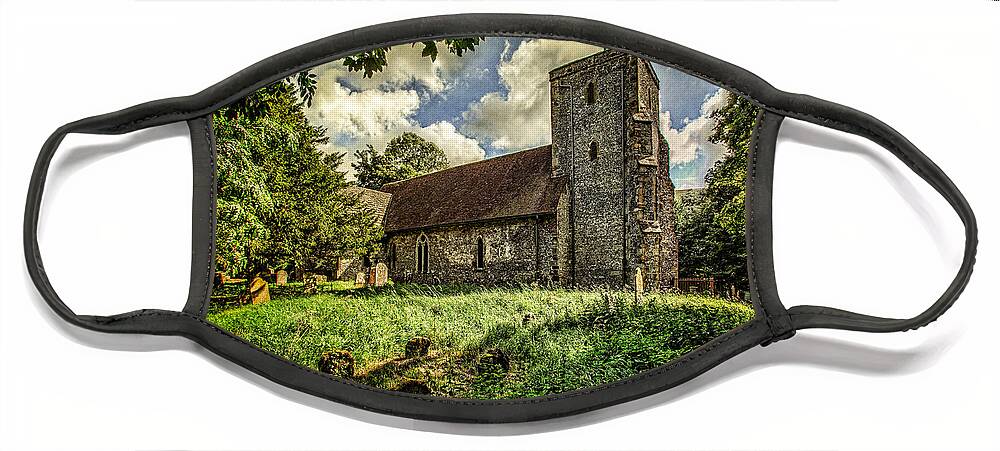 Church Face Mask featuring the photograph St Andrews Church by Chris Lord