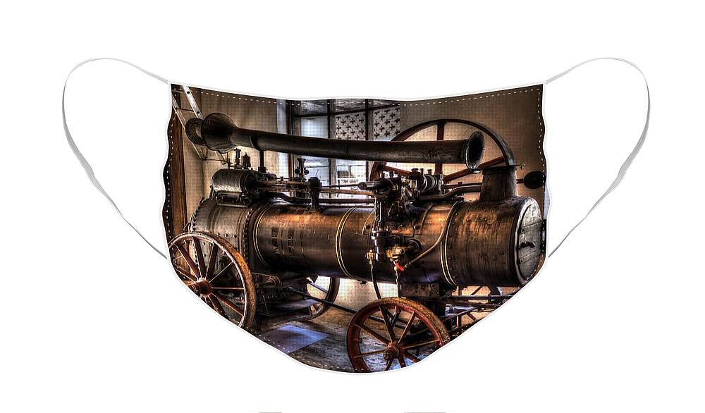 Steam Face Mask featuring the photograph Steam engine by Ivan Slosar
