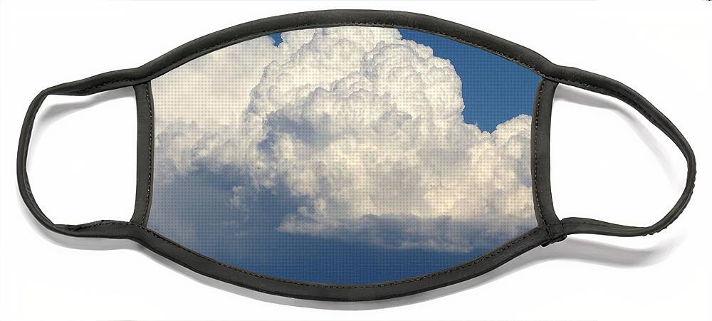 Clouds Face Mask featuring the photograph Storm's A Brewin' by Dorrene BrownButterfield