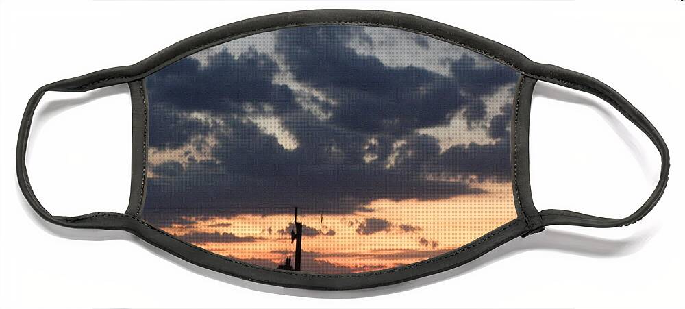 Sunset Face Mask featuring the photograph Sunset over the Outer Banks by Kim Galluzzo Wozniak