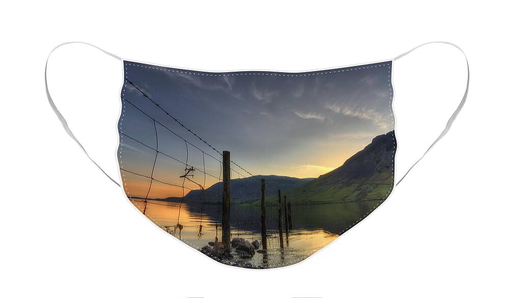 Wasdale Face Mask featuring the photograph Sweet Wave Of Sunset by Evelina Kremsdorf