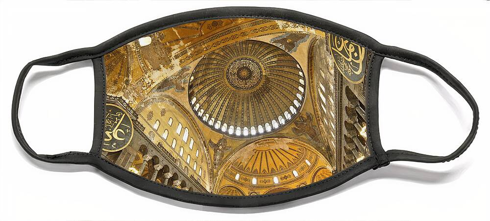 Europe Face Mask featuring the photograph The Dome of Hagia Sophia by Michele Burgess