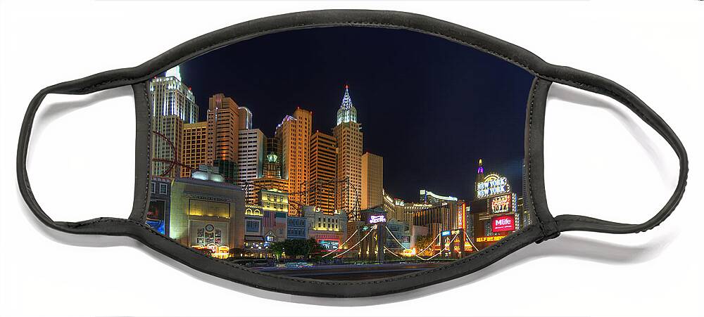 Art Face Mask featuring the photograph The Strip by Yhun Suarez
