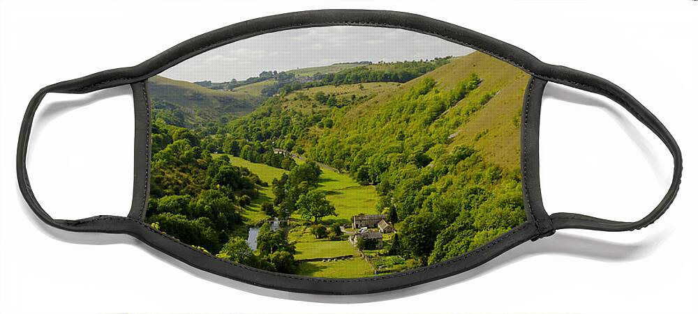 Derbyshire Face Mask featuring the photograph Upperdale from Monsal Head by Rod Johnson
