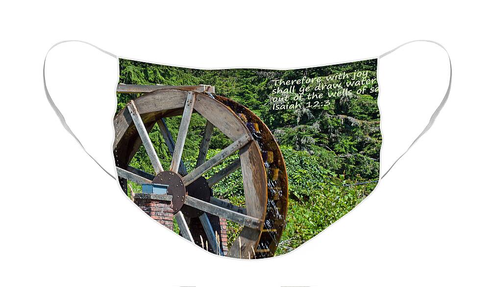 Scripture Face Mask featuring the photograph Wells of Salvation by Tikvah's Hope