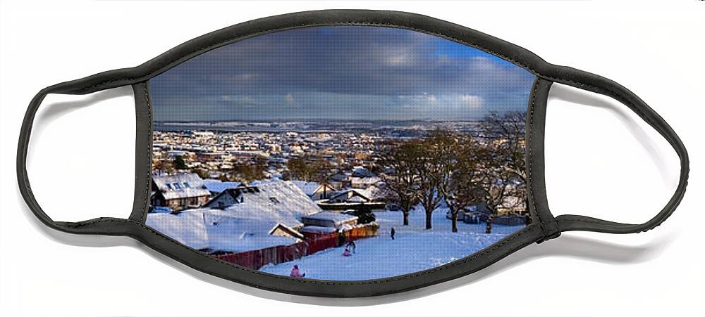 Winter In Inverness Face Mask featuring the photograph Winter in Inverness by Joe Macrae
