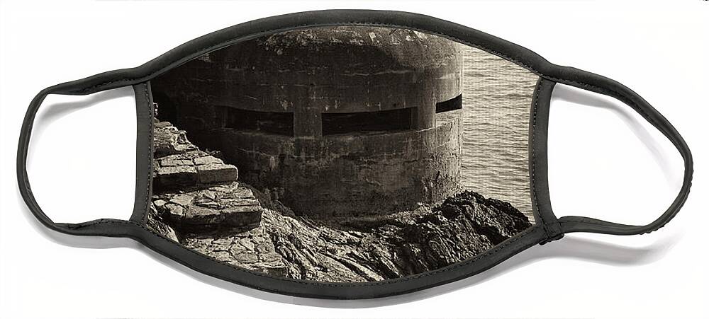 Wwii Face Mask featuring the photograph WWII Pill Box by Leslie Leda