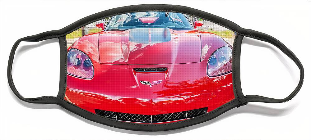 2013 Corvette Face Mask featuring the photograph 2013 Chevrolet Corvette ZO6 Painted #1 by Rich Franco