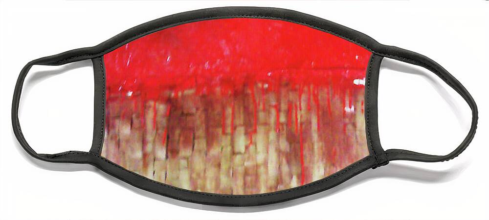 Ode To Slavery Face Mask featuring the painting Blood and Bone #1 by Femme Blaicasso