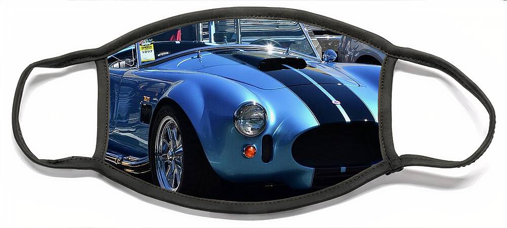  Face Mask featuring the photograph Blue Cobra #1 by Dean Ferreira