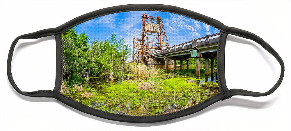 East Pearl River Face Mask featuring the photograph Bridge Life #1 by Raul Rodriguez
