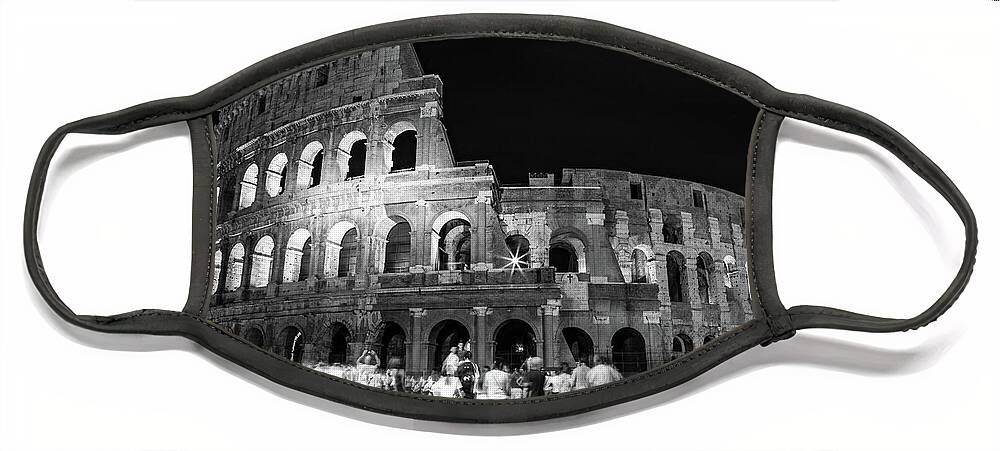 Italia Face Mask featuring the photograph Il Colosseo #1 by John Angelo Lattanzio