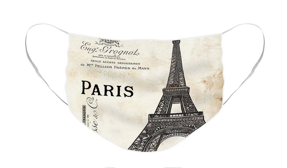 Paris Face Mask featuring the painting Paris Ooh La La 1 by Debbie DeWitt