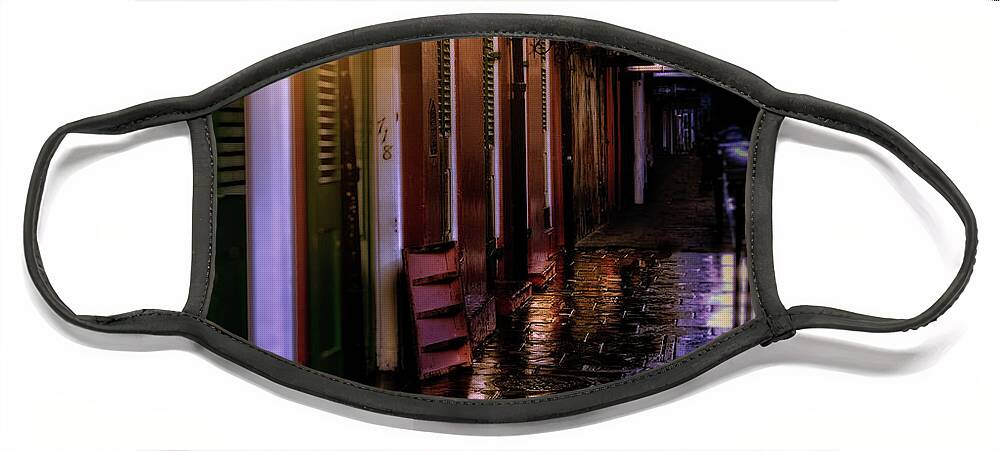 French Quarter Face Mask featuring the photograph Pat O'Briens #1 by Jarrod Erbe