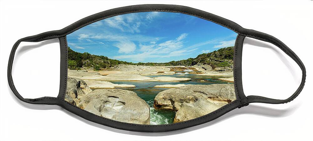 Pedernales Falls Face Mask featuring the photograph Pedernales Falls Texas by Raul Rodriguez