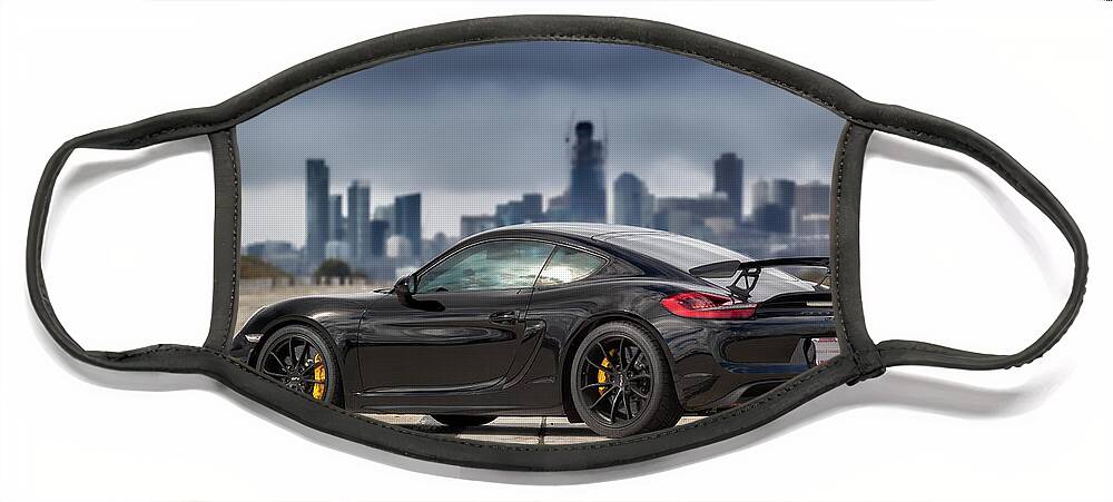Cars Face Mask featuring the photograph #Porsche #Cayman #GT4 #1 by ItzKirb Photography