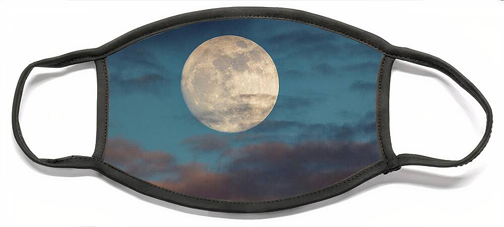 Moon Face Mask featuring the photograph Prelude To The Supermoon #1 by Mimi Ditchie