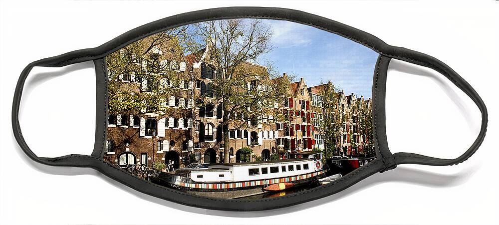 Prinsengracht Face Mask featuring the photograph Prinsengracht #1 by Fabrizio Troiani