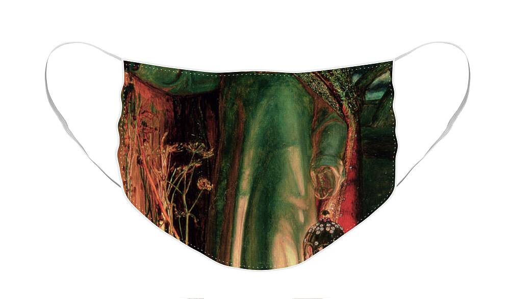 Jesus Face Mask featuring the painting The Light of the World by William Holman Hunt