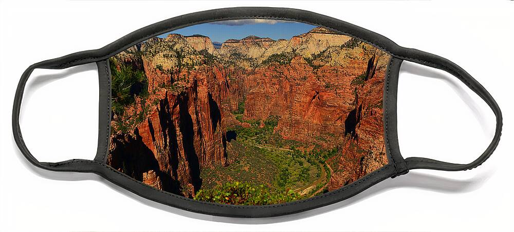 The Virgin River Face Mask featuring the photograph The Virgin River #1 by Raymond Salani III