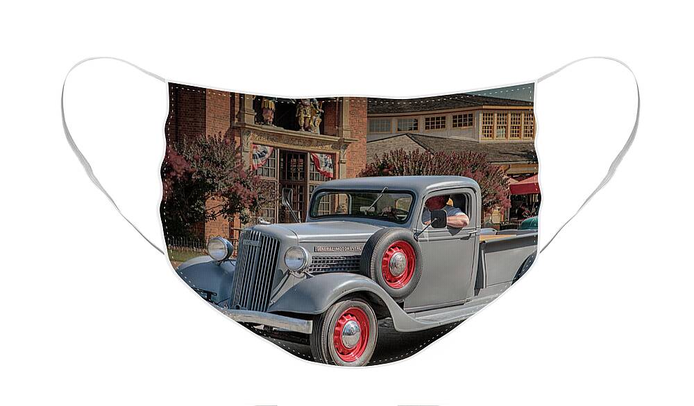 1936 Face Mask featuring the photograph 1936 GMC T-14 Pickup by Susan Rissi Tregoning
