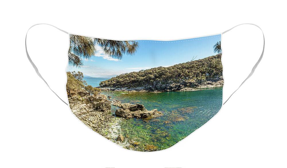Australian Face Mask featuring the photograph Bruny Island Tasmania #2 by Benny Marty