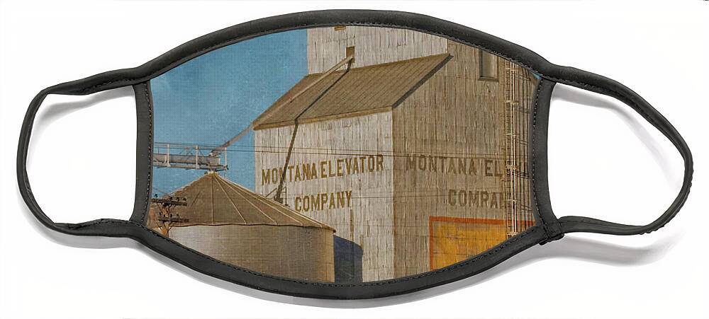 Montana Face Mask featuring the photograph Montana Elevator #2 by Peggy Dietz
