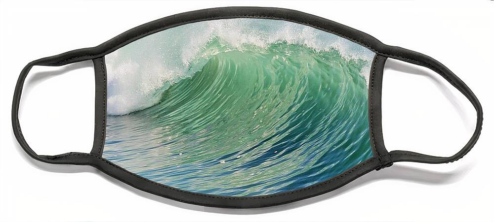 Waves Face Mask featuring the photograph Waves by Marianna Mills