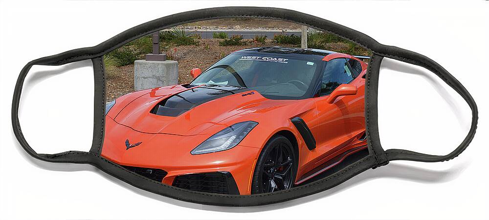 Chevrolet Face Mask featuring the photograph 2019 Corvette ZR-1 by Bill Dutting