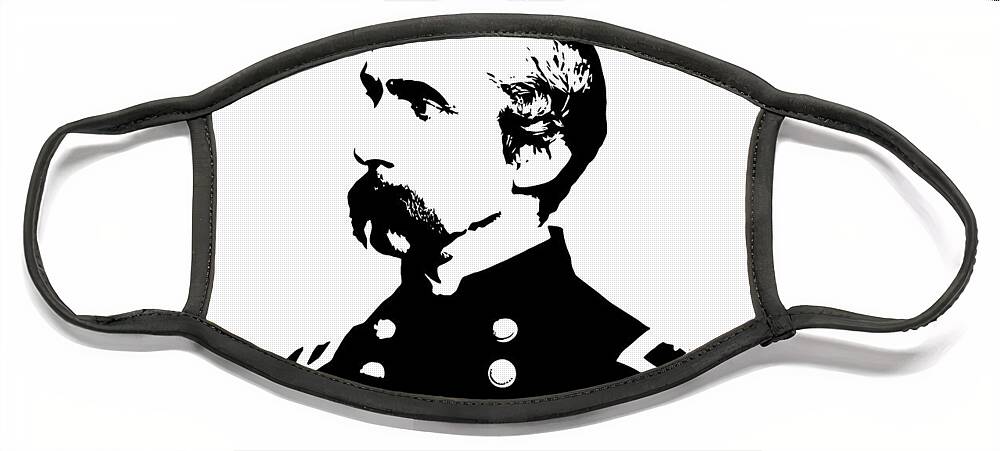 General Chamberlain Face Mask featuring the digital art Joshua Lawrence Chamberlain Graphic by War Is Hell Store