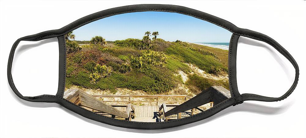 Atlantic Ocean Face Mask featuring the photograph Ponte Vedra Beach by Raul Rodriguez