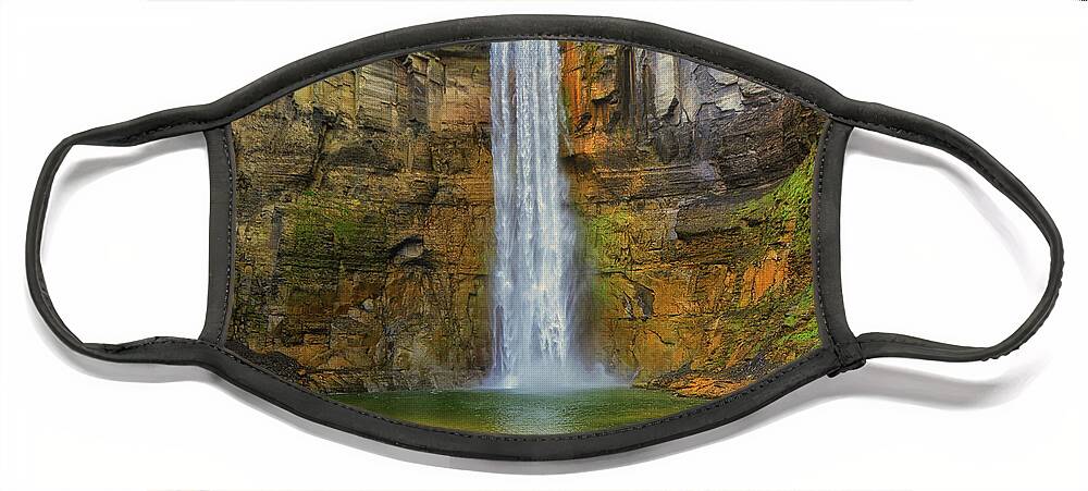 Taughannock Falls Face Mask featuring the photograph Taughannock Falls by Raymond Salani III