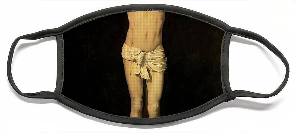 Diego Velazquez Face Mask featuring the painting Christ on the Cross by Diego Velazquez
