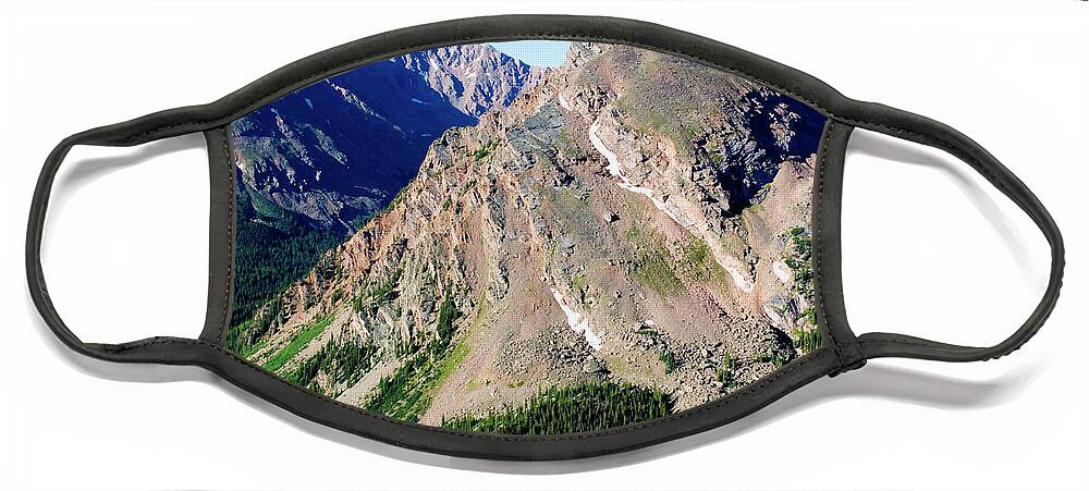 Mount Massive Face Mask featuring the photograph Hiking the Mount Massive Summit #4 by Steven Krull