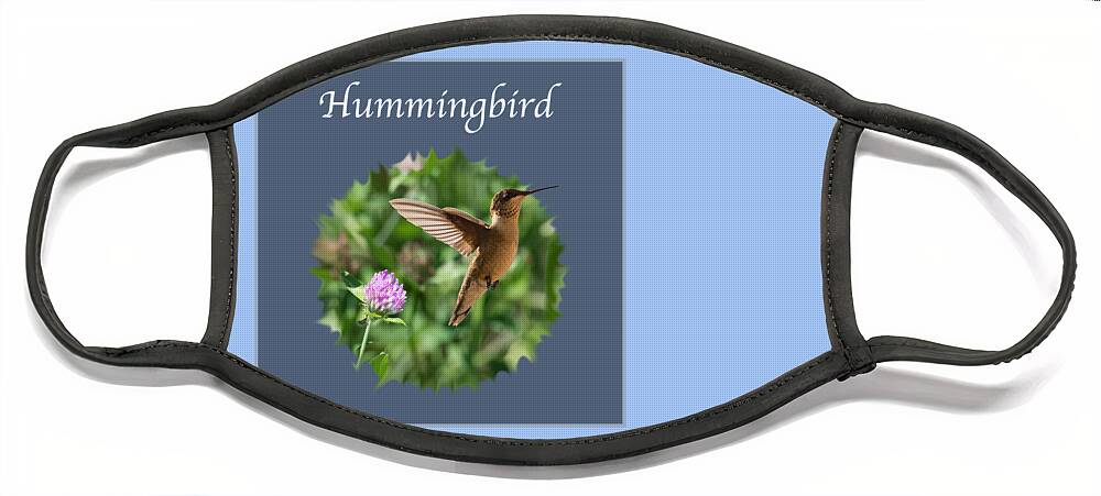 Hummingbird Face Mask featuring the photograph Hummingbird by Holden The Moment