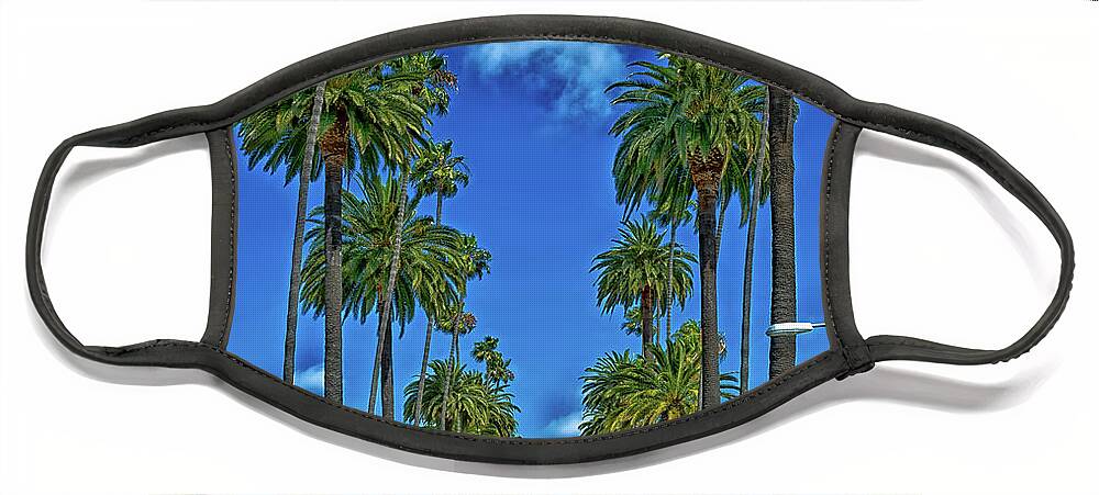 Beverly Hills Face Mask featuring the photograph Palms Of Beverly Hills #5 by Mountain Dreams