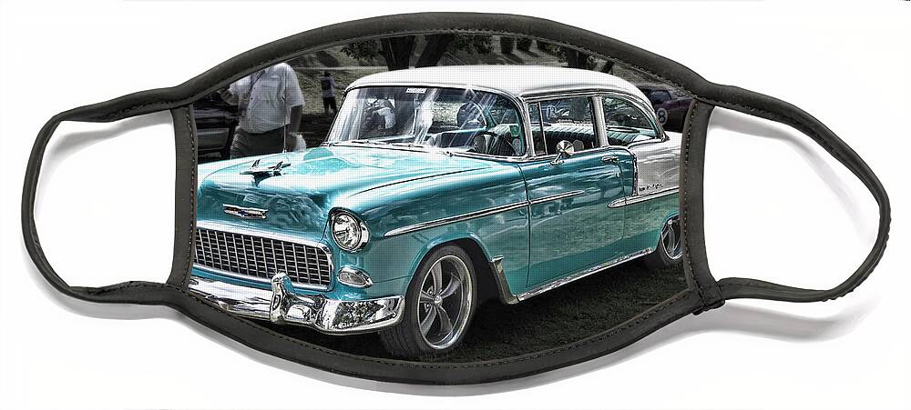 55 Chevy Bel Air Face Mask featuring the photograph 55 Chevy Bel Air by Sharon Popek