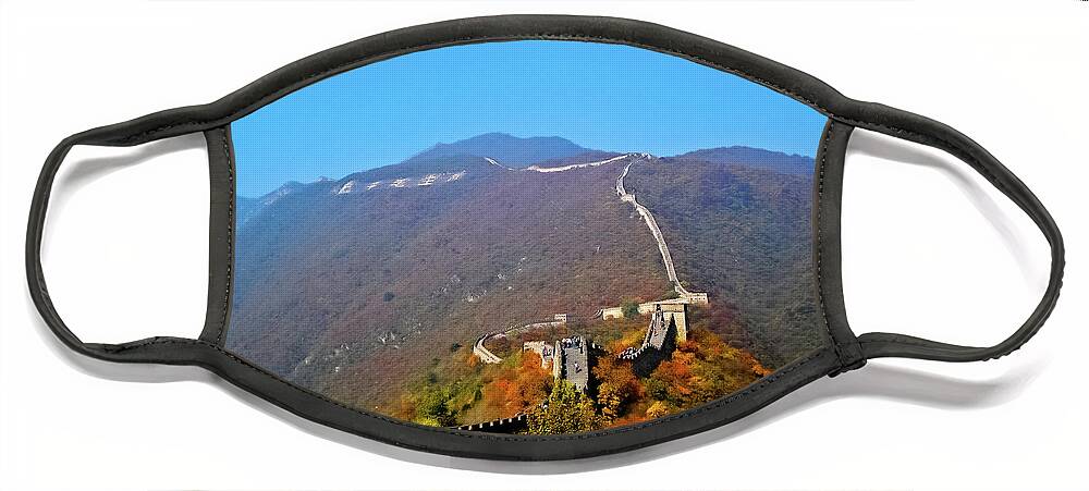 China Face Mask featuring the photograph Discovering China by Marisol VB