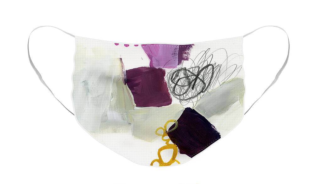 Drawing Face Mask featuring the painting 83/100 by Jane Davies