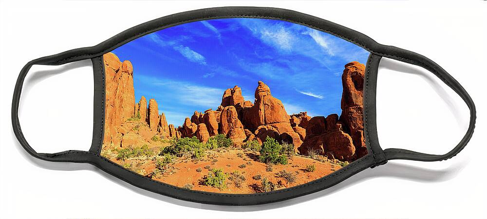 Arches National Park Face Mask featuring the photograph Arches National Park by Raul Rodriguez