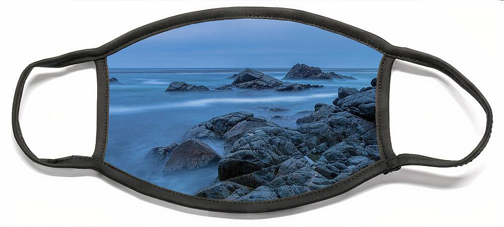 Landscape Face Mask featuring the photograph A Blue Dawn by Jonathan Nguyen