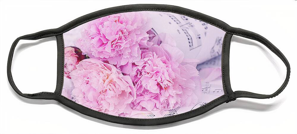 Peony Face Mask featuring the photograph A Cappella by Iryna Goodall