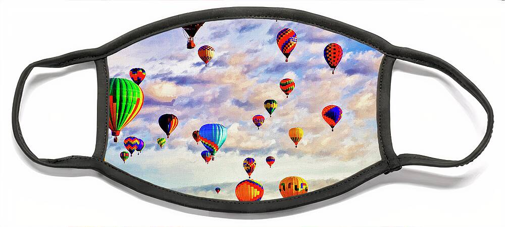 Hot Face Mask featuring the digital art A Great Day To Fly by Gary Baird