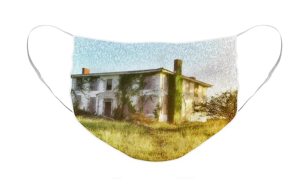 Charles Jordan House In Isle Of Wight Face Mask featuring the photograph Abandoned Old House in Isle of Wight Virginia by Ola Allen