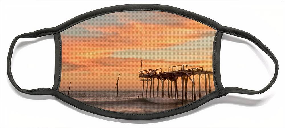 Landscape Face Mask featuring the photograph Abandoned Sunset by Russell Pugh