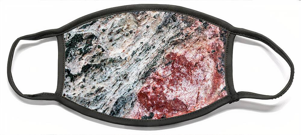 Marble Face Mask featuring the photograph Marble Rock Abstract by Christina Rollo