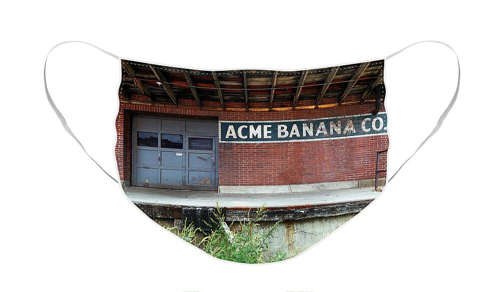 Acme Face Mask featuring the photograph Acme Banana Company Strip District Pittsburgh by Amy Cicconi