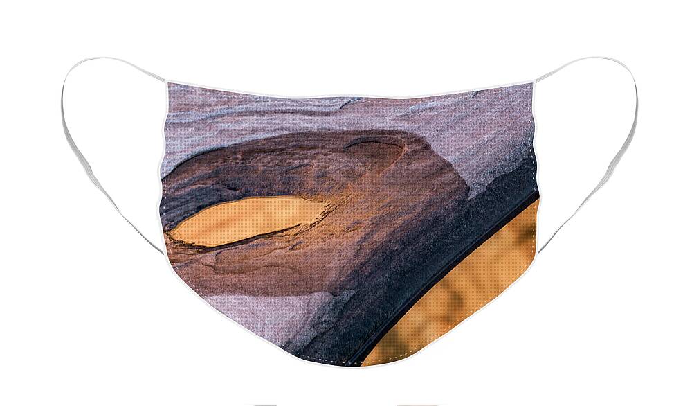 Canyons Face Mask featuring the photograph Afternoon Canyon Light by Deborah Hughes