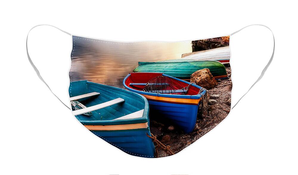 Boats Face Mask featuring the photograph All Ashore by Christopher Holmes
