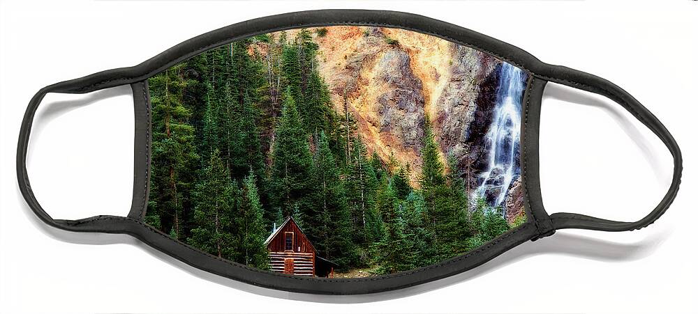 4wheel Drive Road Face Mask featuring the photograph Alpine Cabin by Lana Trussell